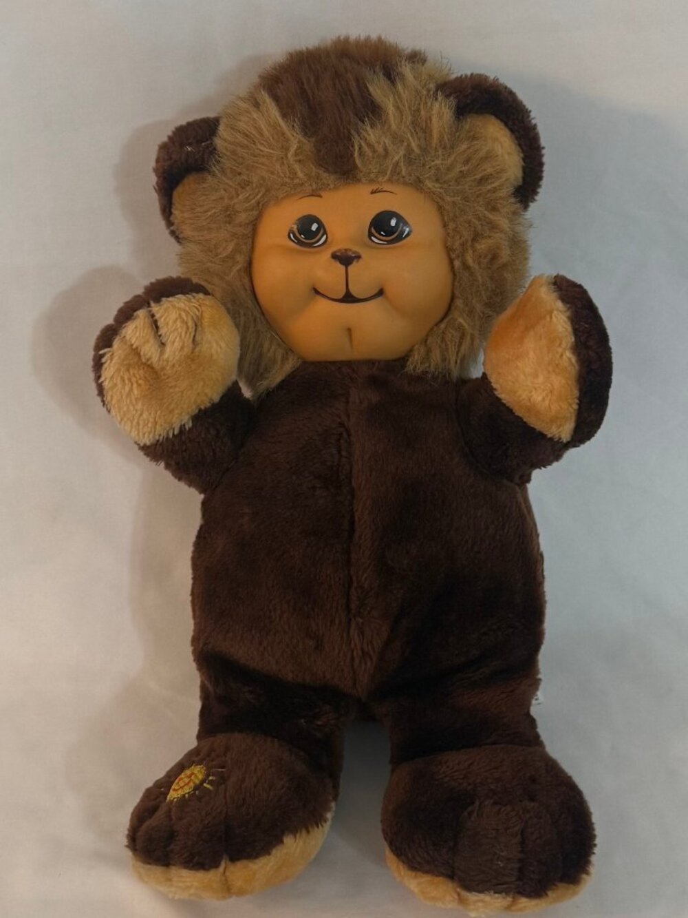 Vintage 1984 Animal Toy 15" Sunshine Bear Storybook Friends Rubber Face #4119